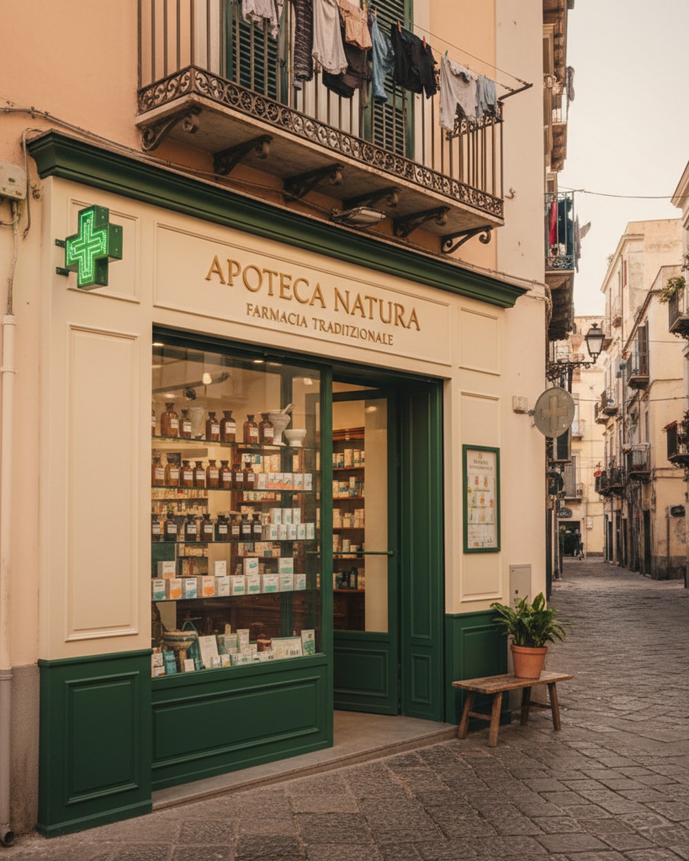 Farmacia Ruggiero, ingresso in Via Cupa Santa Cesarea a Miano (Napoli)